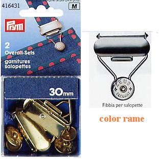 416431 FIBBIE SALOPETTE RAME MM.30