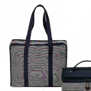 612123 BORSA LAVORO DENIM & STRIPES L