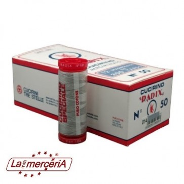 120 RADIX FILO DI COTONE 200mt 12 rotoli
