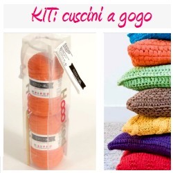 KIT CUSCINO C/FETT.TUBOLARE COTONE - FILATI PER UNCINETTO FILMEC