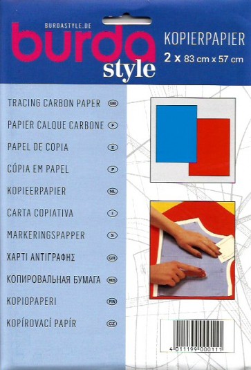 BURDA CARTA COPIATIVA BLU/ROSSO