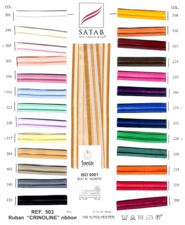 NASTRO SATIN CRINOLINE 8mm (25)