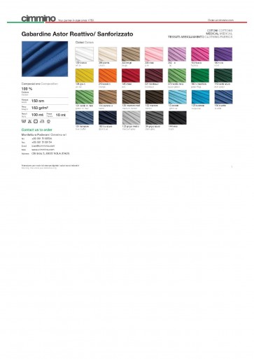 2415 TESSUTO GABARDINE ASTOR H.150cm