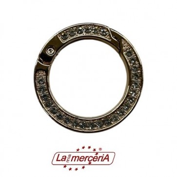 LB010 ANELLO MOSCHETTONE STRASS 25mm (6)