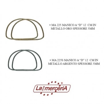 MA225 MANICO A "D" METAL 12cm 1 paio