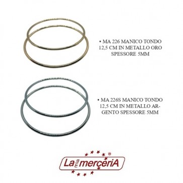 MA226 MANICO TONDO METAL 12,5cm 1 paio