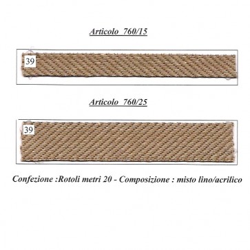 760/15 FETTUCCIA COTONE GREGGIO 20mt
