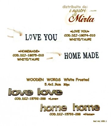 WOODEN WORDS LOVE 5,4x1,9cm