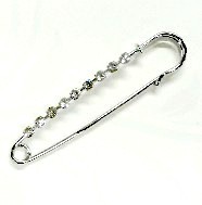 SPILLE KILT 9 STRASS ARGENTATA 90mm (2)