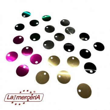 PAILLETTES METALL. 25mm 25gr 130pz circa