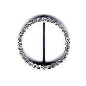 PSRD30 FIBBIA STRASS TONDA NIC. 30mm (2)