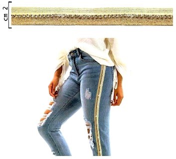 1832 PASSAM.ELAST. C/STRASS H. 2 cm (9)