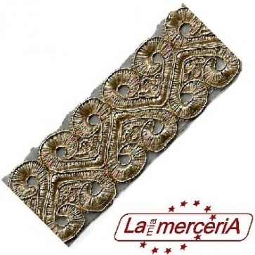 S3386 BORDO RICAMATO METALLIZZATO(13,50)