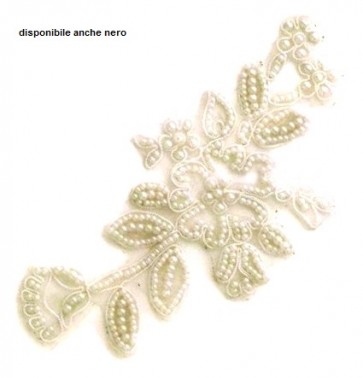 APWCM6075 APPLICAZIONE PIZZO CON PERLINE