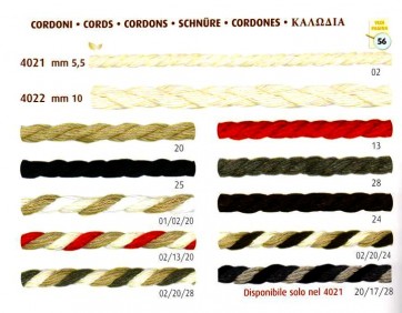 4021 CORDONE RITORTO COTONE 5,5mm (20)