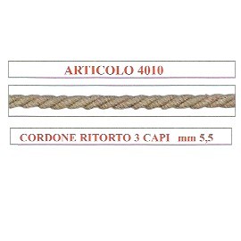 4010 CORDONE TRE CAPI RITORTO 5,5mm (25)