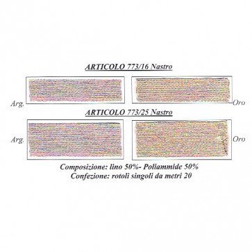 773/25 NASTRO LINO E LAME' 25mm (20)