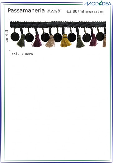 2158 FRANGIA FIOCCH/PAILL. H.4,5cm (9)