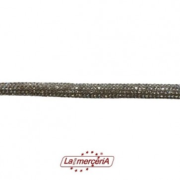 METROFLEX CORD.STRASS H.8mm CRYSTAL(10)