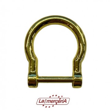 MA207 GANCI METALLO ORO/ARG PER BORSE 4p