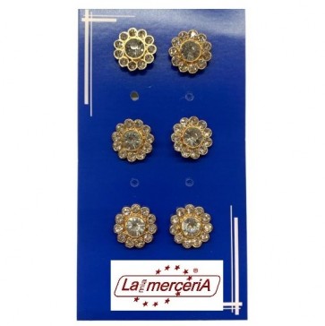 80017 BOTTONI STRASS FIORE 19mm