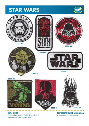 APPLICAZIONI RICAMATE STAR WARS