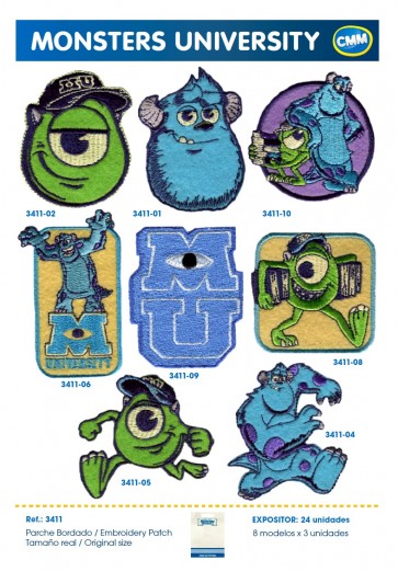 APPLICAZIONI RICAMATE MONSTERS (24)