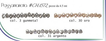 CH1572 PASSAMANERIA CON STRASS (4,5)