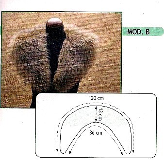 PELUCHE COLLO MONGOLIA MOD.H FODERATO