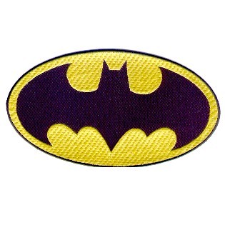 APPLICAZIONI RICAMATE BATMAN 200x110mm