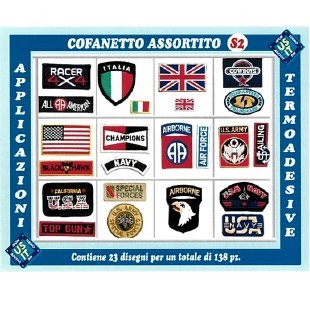 APPLICAZIONI RICAMATE ASSORT. S2 138pz