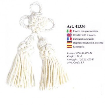 41336 FIOCCO CON GRECA COTONE