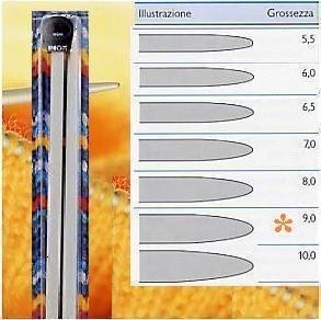 FERRI MAGLIA GRIGIOP.PLAST. 40cm 9,0mm