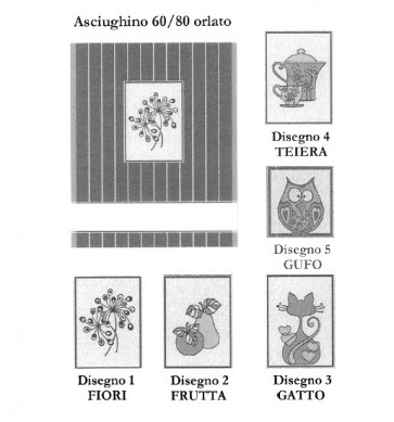 ASCIUGAPIATTI JARDIN 42F 60x80 ORLATO