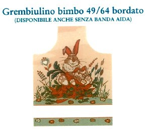 GREMBIULE BIMBA BUNNY 49x64 COTONE 100%