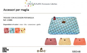 U1886 POCHETTE CON ACCESSORI PER CROCHET