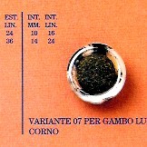 CORNO VAR.07 lin.24 PER BOTT.RIC.10mm