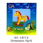 KIT RICAMO MEZZO PUNTO 15x15cm 1.000K