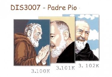 LE VETRINE KIT RICAMO 3007 PADRE.PIO