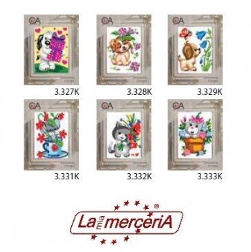 LE VETRINE KIT RICAMO 308 ANIMALI