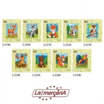 LE VETRINE KIT RICAMO 309 ANIMALI