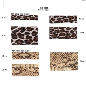 NASTRO SATIN DOULE F. PANTHERE 10mm (10)