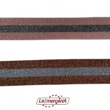 700262 BORDO ELASTICIZZATO LAME' 4cm