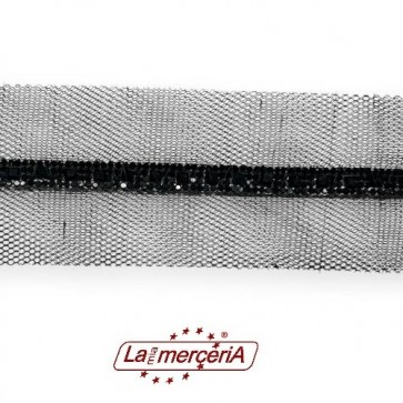 2454 PASSAMANERIA TULL&STRASS H.4 cm (9)