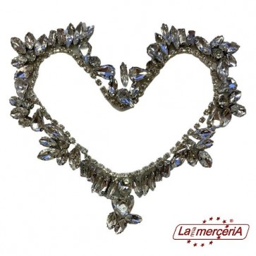 858207 APPLICAZIONE CUORE STRASS