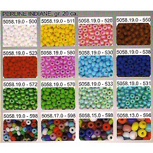 PERLINE INDIANE MULTICOLOR 5/0 gr.18ca