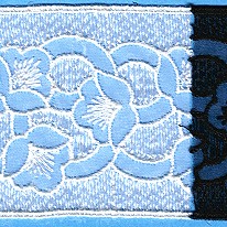 BORDO RICAMATO ORGANZA POLIESTERE