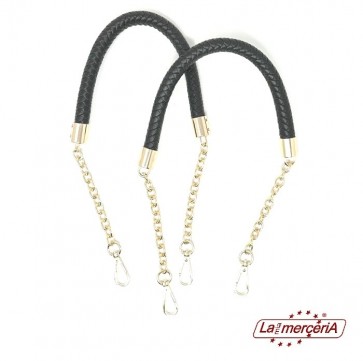 MA133 MANICO INTRECC.CATENA ORO 1 paio