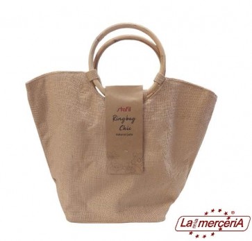 7411-01 BORSA JUTA 38x53x18cm C/MANICO