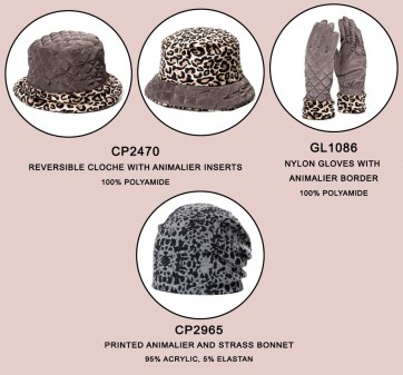 GL1086 GUANTI CON BORDO ANIMALIER